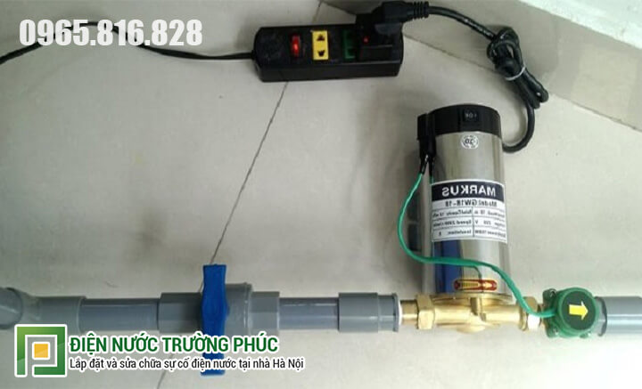 Lắp thêm máy tăng áp lực nước