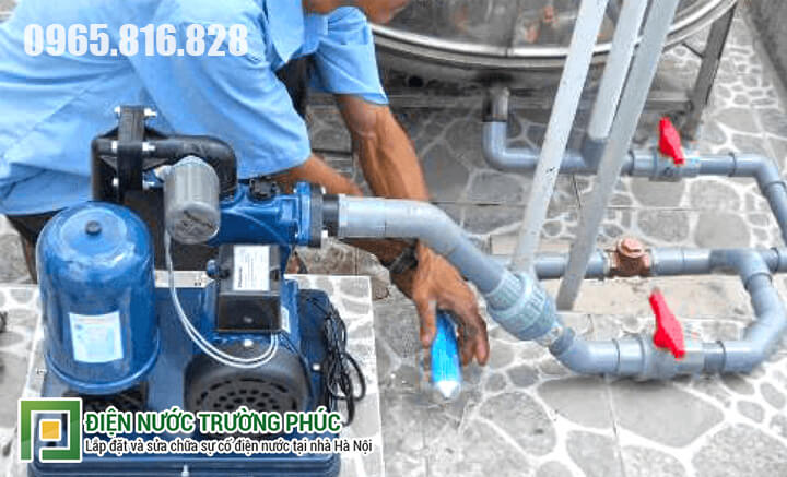 Hướng dẫn lắp đặt máy bơm nước gia đình