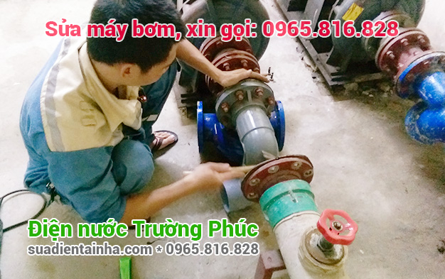 Sửa máy bơm tại Cự Khối