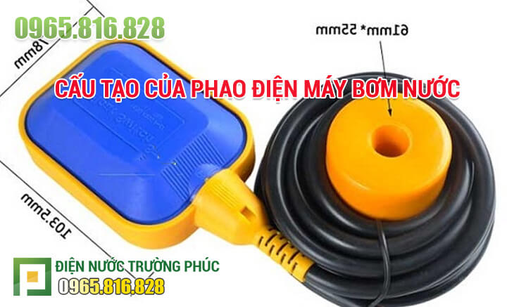 Cấu tạo của phao điện máy bơm nước