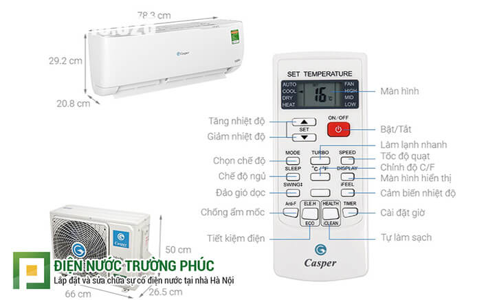 Hướng dẫn sử dụng các phím bấm điều khiển điều hòa