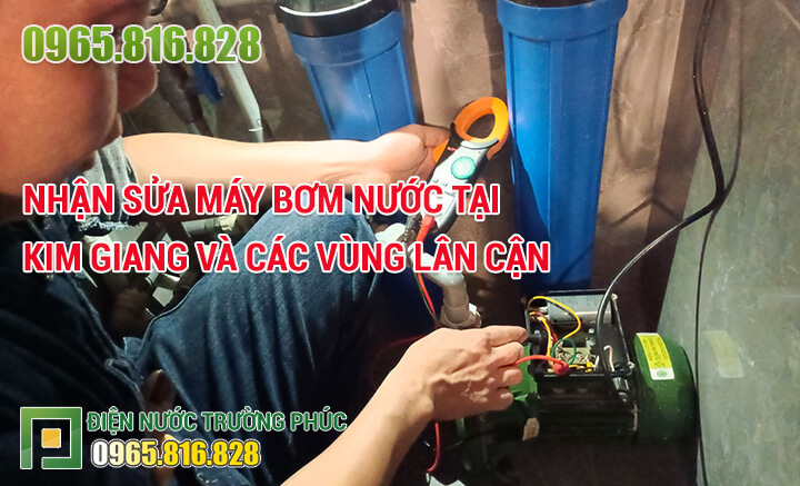 Nhận sửa máy bơm nước tại Kim Giang và các vùng lân cận