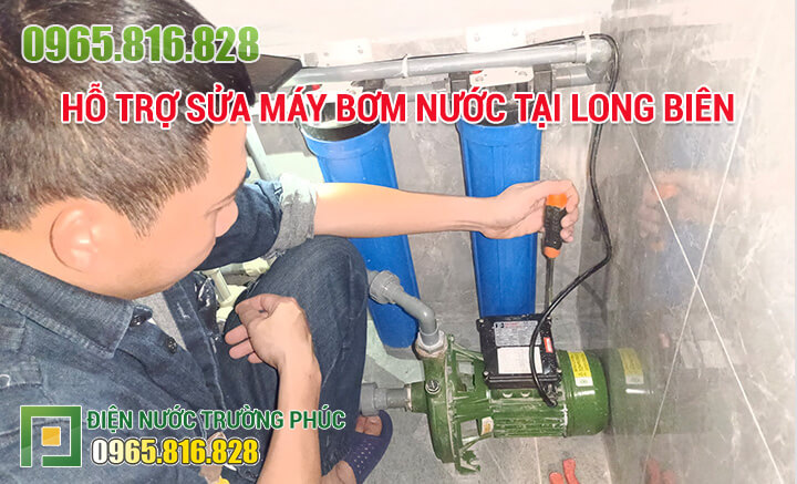 Hỗ trợ sửa máy bơm nước tại Long Biên